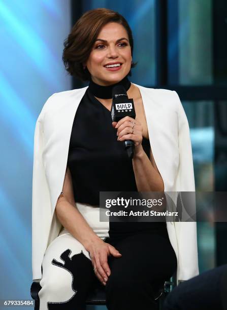 Actress Lana Parrilla discusses "Once Upon A Time" at Build Studio on May 5, 2017 in New York City.