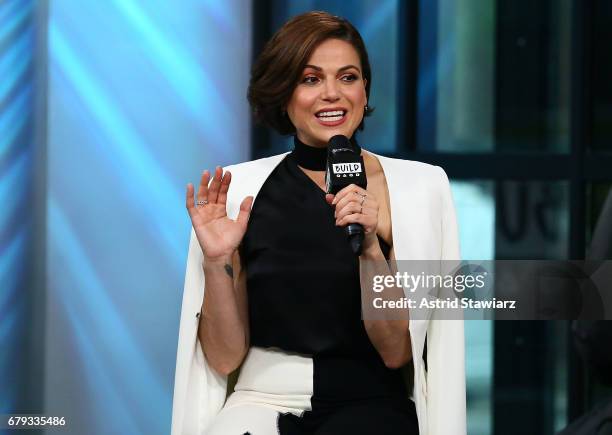 Actress Lana Parrilla discusses "Once Upon A Time" at Build Studio on May 5, 2017 in New York City.