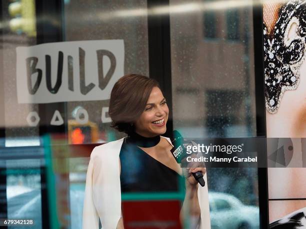 Presents Lana Parrilla discussing the show "Once Upon A Time" at Build Studio on May 5, 2017 in New York City.