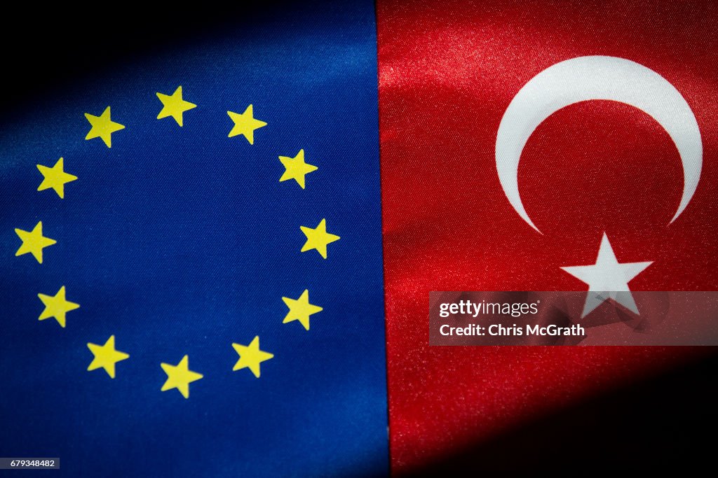 European Union And The Turkish National flag