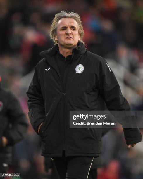 Cork , Ireland - 5 May 2017; Finn Harps manager Ollie Horgan during the SSE Airtricity League Premier Division game between Cork City and Finn Harps...