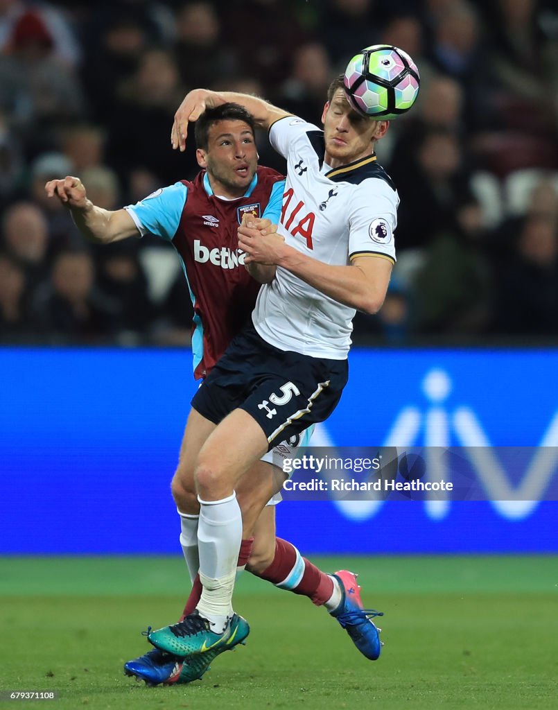 West Ham United v Tottenham Hotspur - Premier League