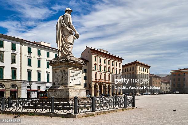piazza della repubblica, livorno, italy - livorno italy stock pictures, royalty-free photos & images