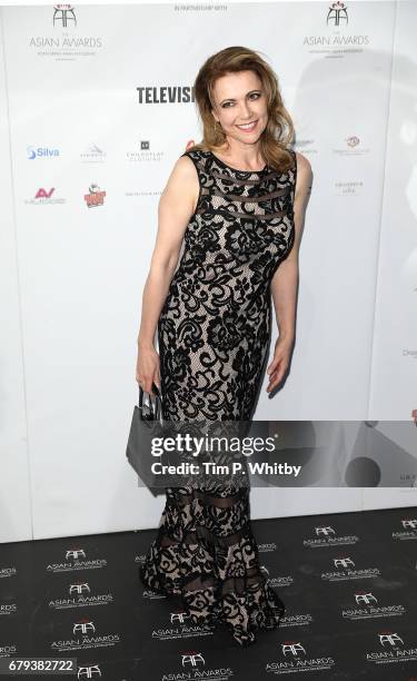 Emma Samms attends The Asian Awards at Hilton Park Lane on May 5, 2017 in London, England.