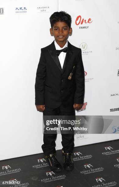 Sunny Pawar attends The Asian Awards at Hilton Park Lane on May 5, 2017 in London, England.