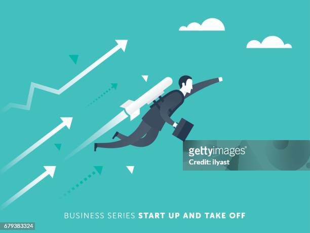 start up business - starting a new business stock illustrations