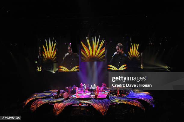 General view of Take That on the opening night of Wonderland Live 2017 at Genting Arena on May 5, 2017 in Birmingham, United Kingdom.