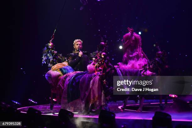 Gary Barlow of Take That performs on the opening night of Wonderland Live 2017 at Genting Arena on May 5, 2017 in Birmingham, United Kingdom.