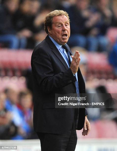 Queens Park Rangers' Harry Redknapp during the game against Wigan Athletic.