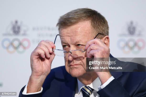 President John Coate looks on during the Australian Olympic Committee Annual General Meeting at the Museum of Contemporary Arts on May 6, 2017 in...