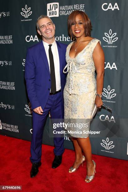 Personalities Andy Cohen and Gayle King attend The Sean Penn & Friends Haiti Takes Root Benefit Dinner & Auction Supporting J/P Haitian Relief...