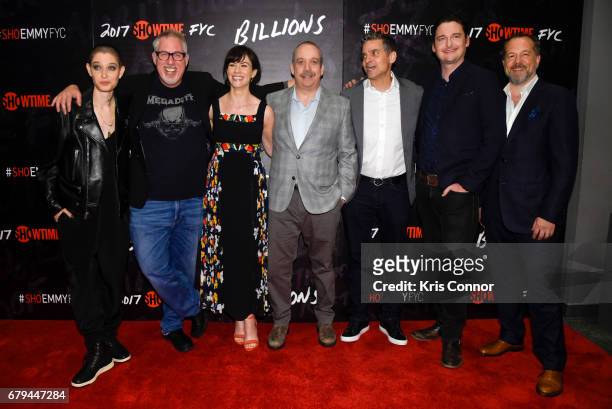 Actor Asia Kate Dillon, Executive Producer Brian Koppelman, Actor Maggie Siff, actor Paul Giamatti, Executive Producer David Levien, actor Toby...