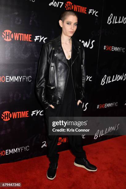 Actor Asia Kate Dillon attends the SHOWTIME-presented screening, panel discussion and reception for episode 211 of the hit series BILLIONS, held at...