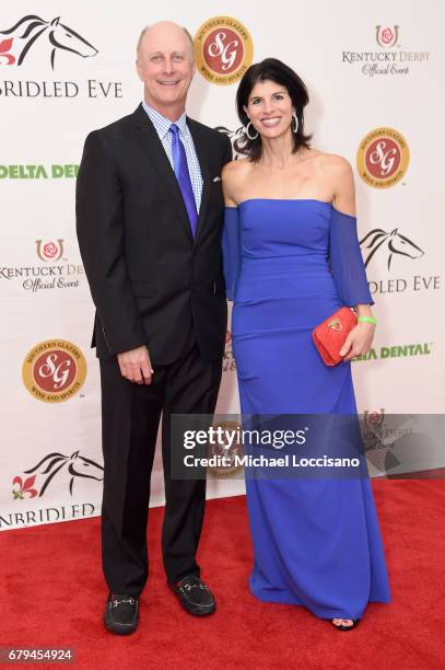 Terry Meiners and Mary George Meiners attend the Unbridled Eve Gala for the 143rd Kentucky Derby at the Galt House Hotel & Suites on May 5, 2017 in...