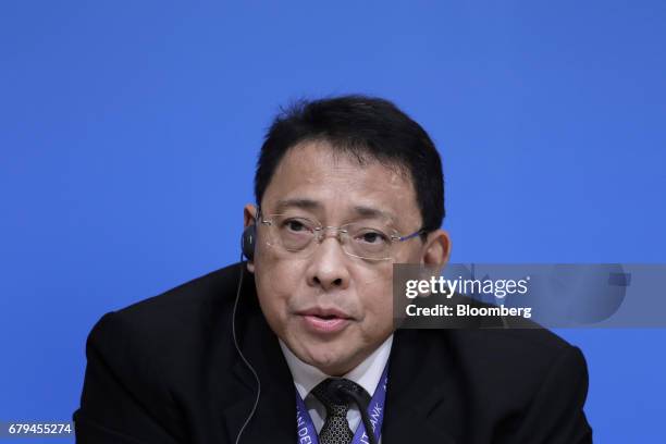 Diwa Guinigundo, deputy governor of Bangko Sentral ng Pilipinas, speaks during a news conference following the 20th ASEAN+3 Finance Ministers and...