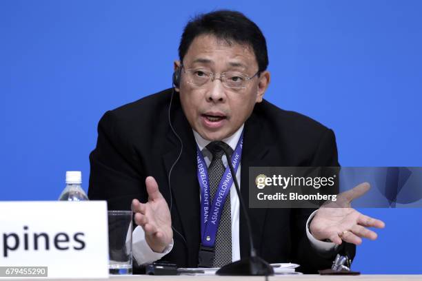 Diwa Guinigundo, deputy governor of Bangko Sentral ng Pilipinas, speaks during a news conference following the 20th ASEAN+3 Finance Ministers and...