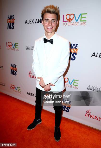 Influencer Christian Collins attends the 24th Annual Race To Erase MS Gala at The Beverly Hilton Hotel on May 5, 2017 in Beverly Hills, California.