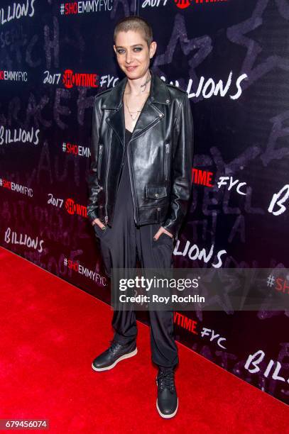 Actor Asia Kate Dillon attends Showtime's "Billions" For Your Consideration Red Carpet Event at NYIT Auditorium on May 5, 2017 in New York City.