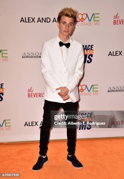 Influencer Christian Collins attends the 24th Annual Race To Erase MS Gala at The Beverly Hilton Hotel on May 5, 2017 in Beverly Hills, California.