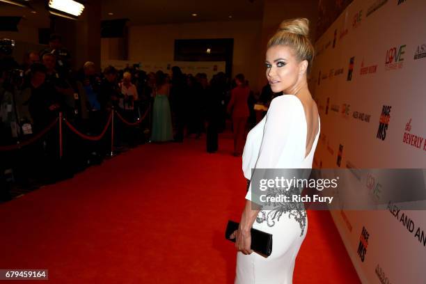 Model/Actor Carmen Electra attends the 24th Annual Race To Erase MS Gala at The Beverly Hilton Hotel on May 5, 2017 in Beverly Hills, California.