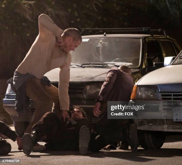 Wentworth Miller, guest star Amin El Gamalin and Dominic Purcell in the all-new Contingency episode of PRISON BREAK airing Tuesday, May 2 on FOX.