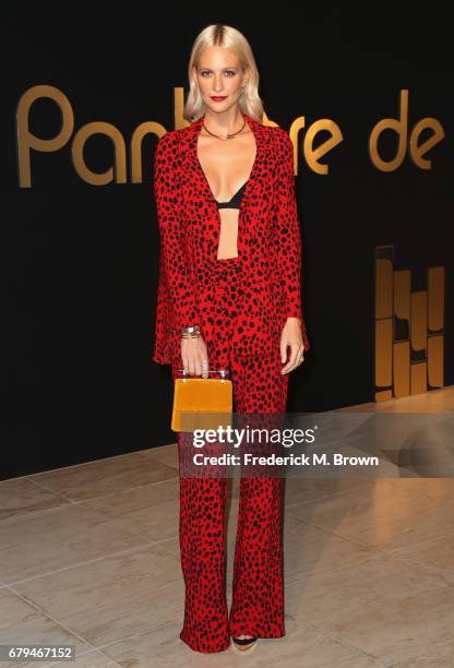 Model Poppy Delevingne attends Panthere De Cartier Party In LA at Milk Studios on May 5, 2017 in Los Angeles, California.