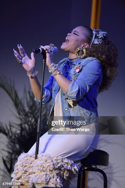 Singer Andra Day performs onstage during Sean Penn & Friends HAITI TAKES ROOT: A Benefit Dinner & Auction to Reforest & Rebuild Haiti to Support J/P...