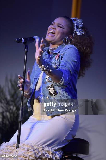 Singer Andra Day performs onstage during Sean Penn & Friends HAITI TAKES ROOT: A Benefit Dinner & Auction to Reforest & Rebuild Haiti to Support J/P...