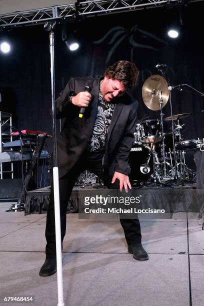 John Elefante performs on stage during the Unbridled Eve Gala for the 143rd Kentucky Derby at the Galt House Hotel & Suites on May 5, 2017 in...