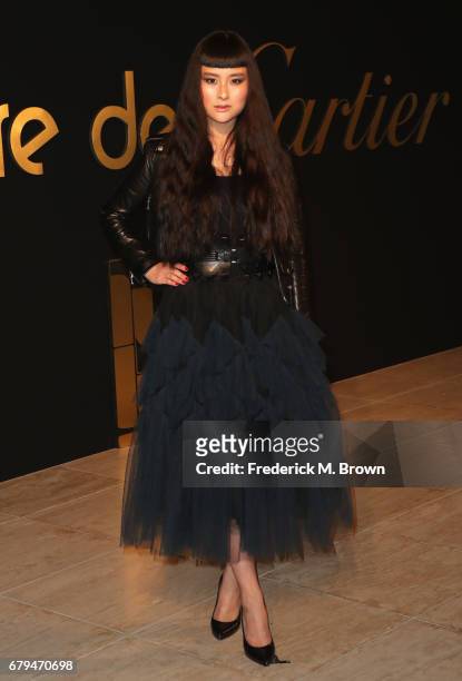 Model Asia Chow attends Panthere De Cartier Party In LA at Milk Studios on May 5, 2017 in Los Angeles, California.