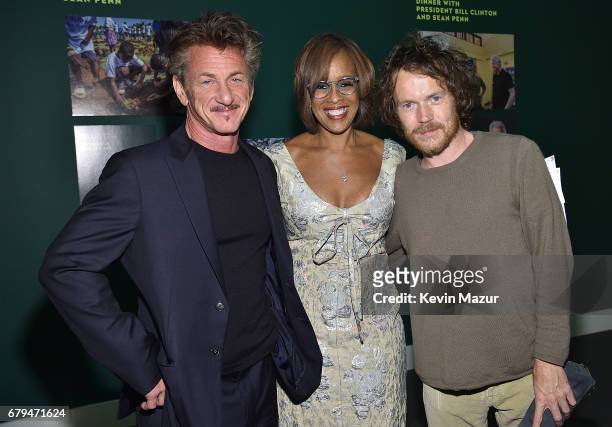 Sean Penn, Gayle King and Damien Rice attend Sean Penn & Friends HAITI TAKES ROOT: A Benefit Dinner & Auction to Reforest & Rebuild Haiti to Support...