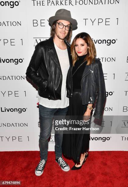 Actress and Beyond LA Host Committee Ashley Tisdale and composer and Beyond LA Host Committee Christopher French attend the Beyond LA Cocktail Party...