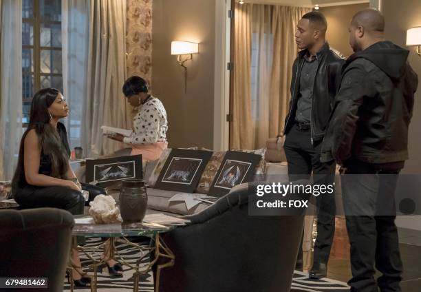 Taraji P. Henson, Ta'Rhonda Jones, Trai Byers and Xzibit in the "Absent Child" episode of EMPIRE airing Wednesday, May 10 on FOX.