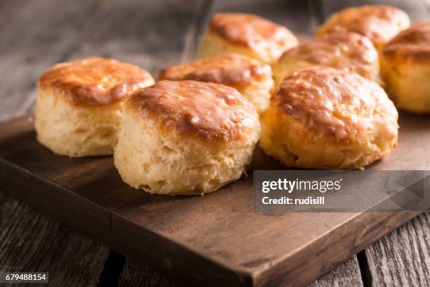 buttermilk biscuits - buttermilk biscuit stock pictures, royalty-free photos & images