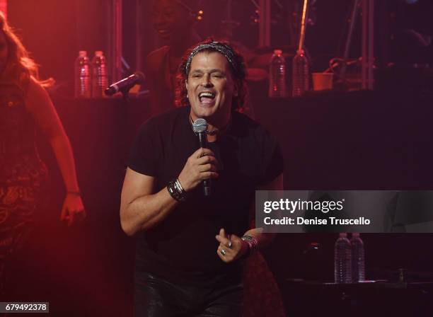 Singer Carlos Vives performs at The Pearl concert theater at Palms Casino Resort on May 5, 2017 in Las Vegas, Nevada.