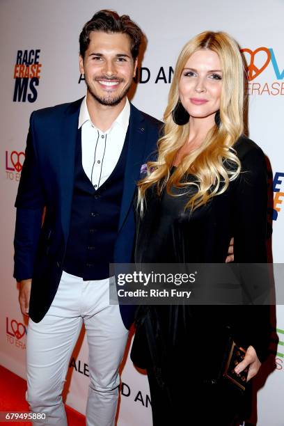 Personality Gleb Savchenko and Elena Samodanova attend the 24th Annual Race To Erase MS Gala at The Beverly Hilton Hotel on May 5, 2017 in Beverly...