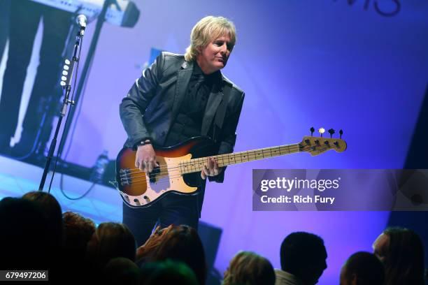 Musician Jeff Coffey of Chicago performs at the 24th Annual Race To Erase MS Gala at The Beverly Hilton Hotel on May 5, 2017 in Beverly Hills,...