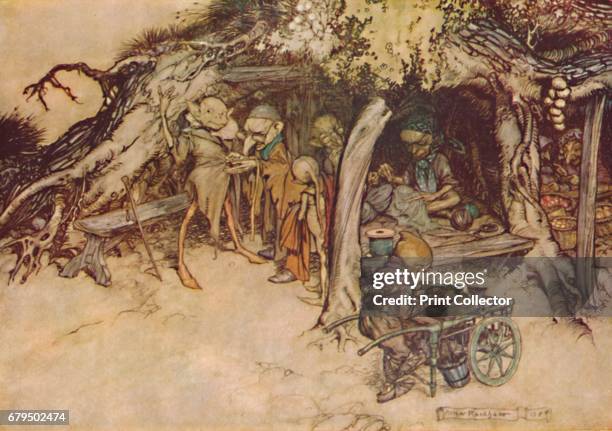 To Make My Small Elves Coats' . From 'A Midsummer Night's Dream.' Act II, Scene 2 . From British Book Illustration - Yesterday and To-day edited by...