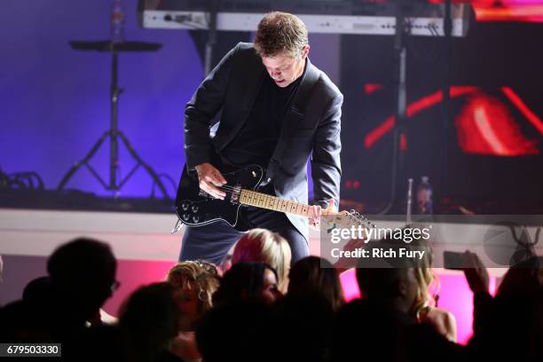 Musician Keith Howland of Chicago performs at the 24th Annual Race To Erase MS Gala at The Beverly Hilton Hotel on May 5, 2017 in Beverly Hills,...