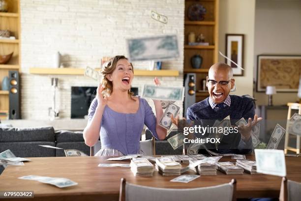 Leighton Meester and Yassir Lester in the "Night Cream" episode of MAKING HISTORY airing Sunday, April 30 on FOX.