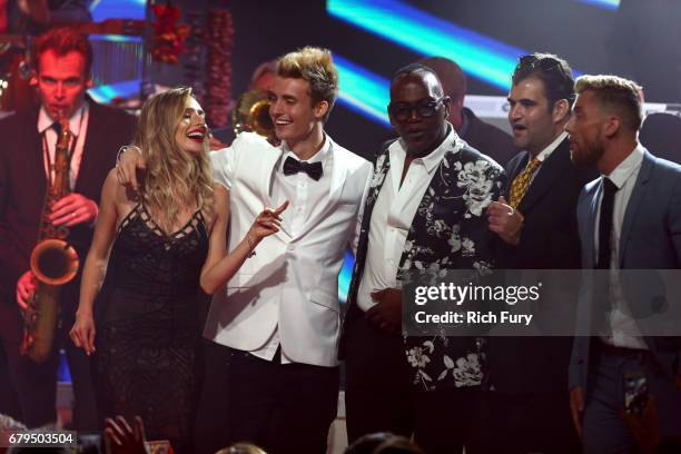 Musician Ray Herrmann, Influencers Kirsten Collins and Christian Collins, Musician Randy Jackson, actor Jason Davis, and TV personality Lance Bass...