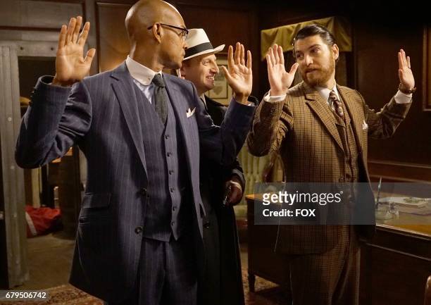 Yassir Lester, guest star Tim Robinson and Adam Pally in "The Touchables" episode of MAKING HISTORY airing Sunday, April 2 on FOX.