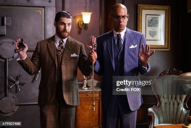 Adam Pally and Yassir Lester in the "The Godfriender" episode of MAKING HISTORY airing Sunday, April 23 on FOX.