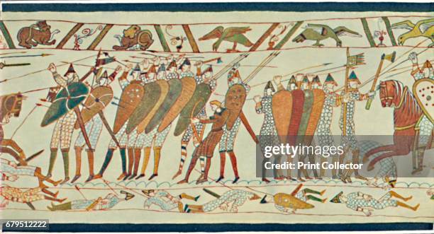 The Beginning of the Battle of Senlac ', c15th century, . Senlac Hill is the location where Harold Godwinson deployed his army for the Battle of...