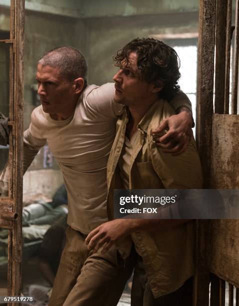 Wentworth Miller and Augustus Prew in the all-new Kaniel Outis episode of PRISON BREAK airing Tuesday, April 11 on FOX.