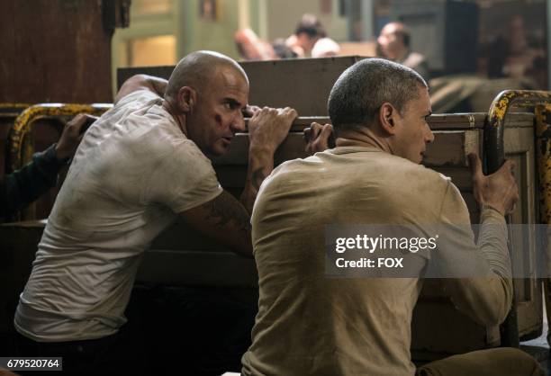 Dominic Purcell and Wentworth Miller in the all-new Contingency episode of PRISON BREAK airing Tuesday, May 2 on FOX.