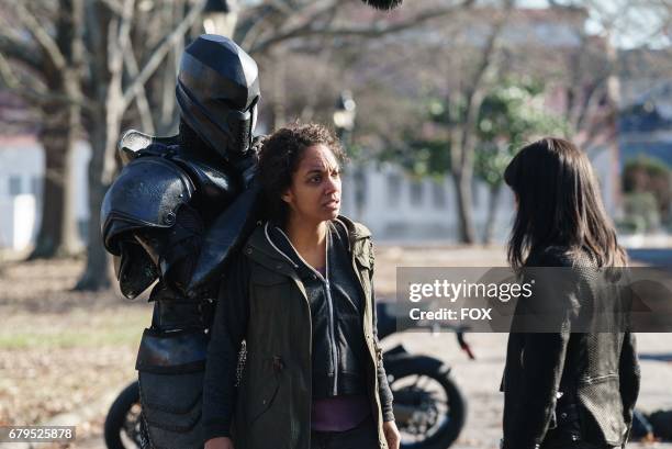 Lyndie Greenwood and guest star Seychelle Gabriel in the "Tomorrow" episode of SLEEPY HOLLOW airing Friday, March 24 on FOX.