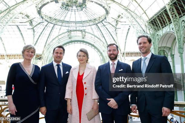 Secretary of State for the Economy of Luxembourg Francine Closener, Prime Minister of Luxembourg Xavier Bettel, Grande-Duchesse Heritiere Stephanie...
