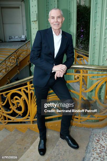 Stylist Jean-Claude Jitrois attends the "Revelations" Fair at Balcon d'Honneur du Grand Palais on May 5, 2017 in Paris, France.