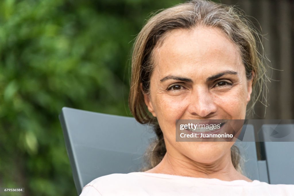 Smiling mature woman